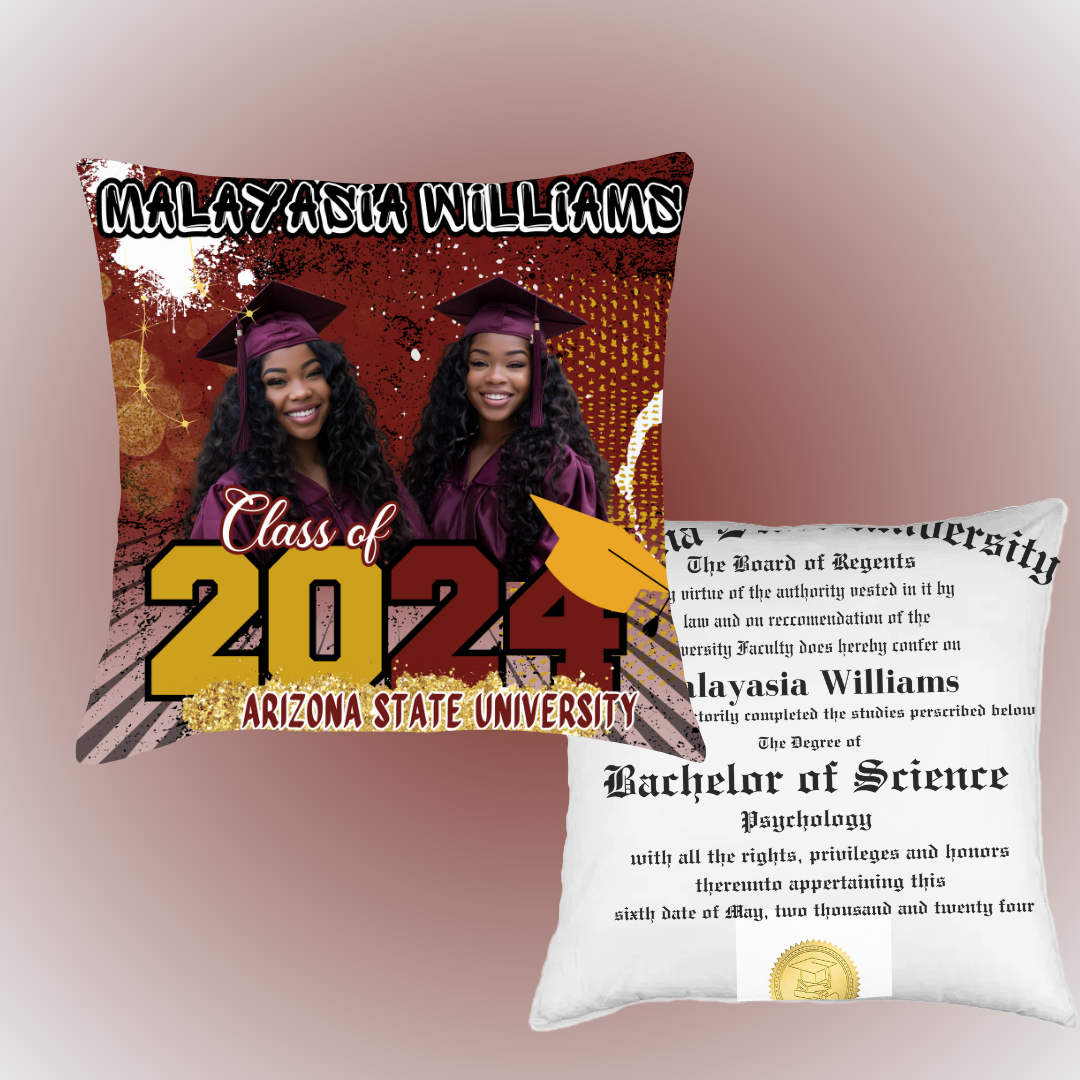 Grad Pillow 2 sided